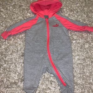 Pink & grey puma jumpsuit